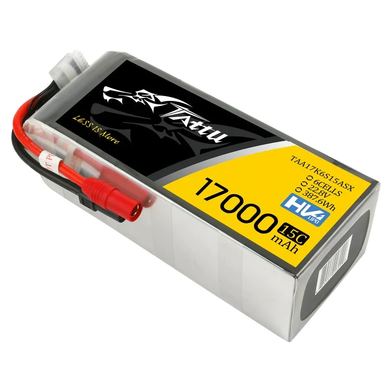 Tattu 17000mAh 22,8V 15C 6S1P Lipo Akku mit XT90-S Stecker