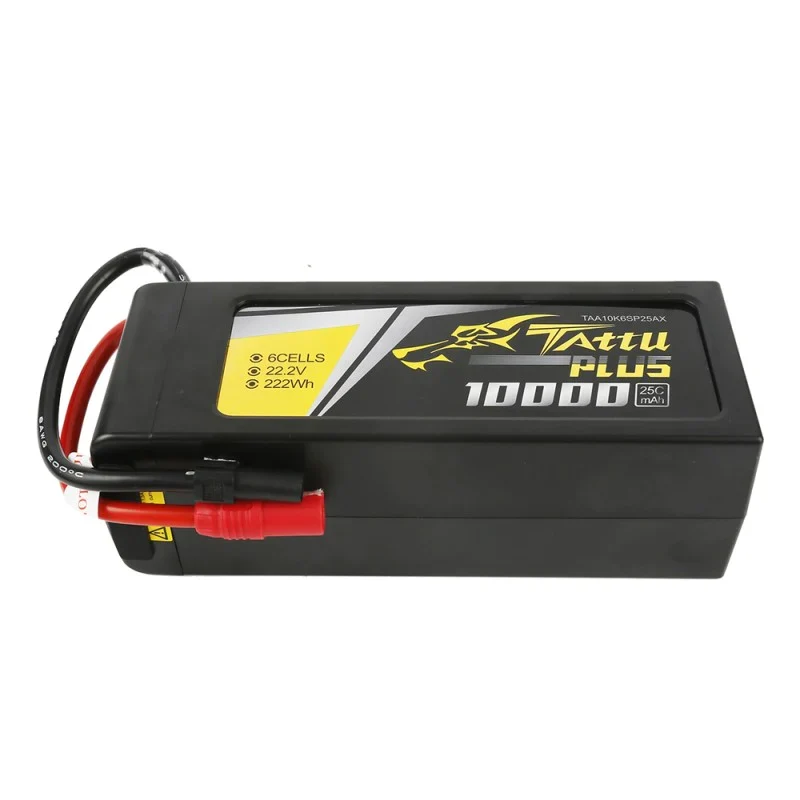 Tattu Plus 10000mAh 22,2V 25C 6S1P Lipo Akkupack mit AS150+XT150 Stecker