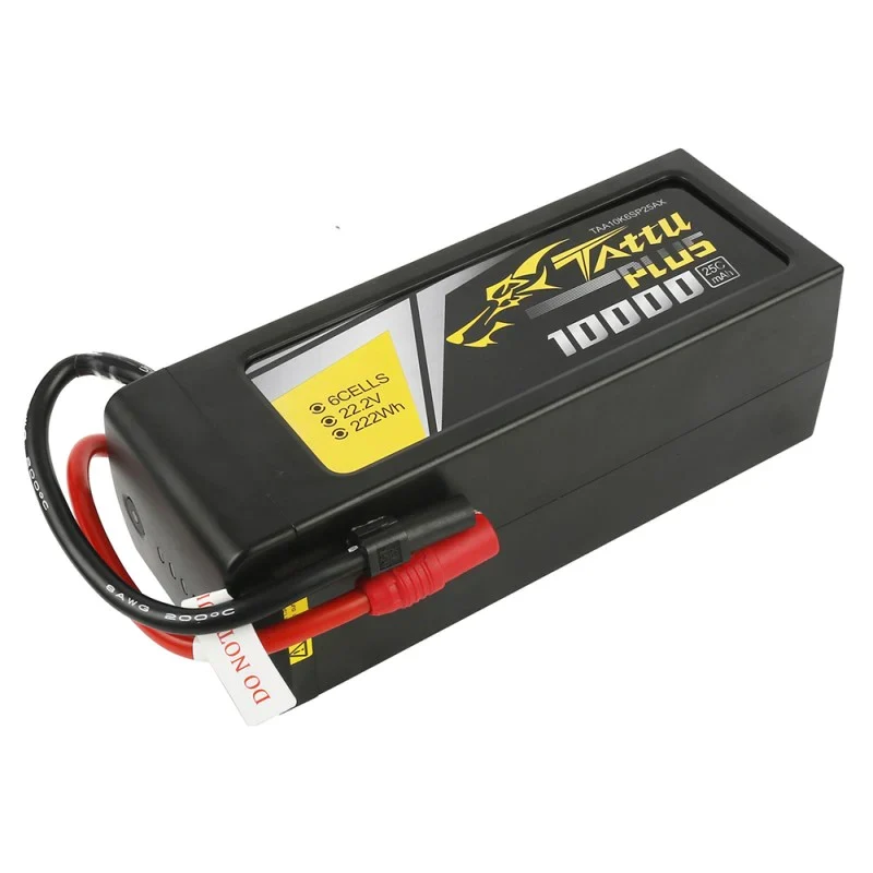 Tattu Plus 10000mAh 22,2V 25C 6S1P Lipo Akkupack mit AS150+XT150 Stecker