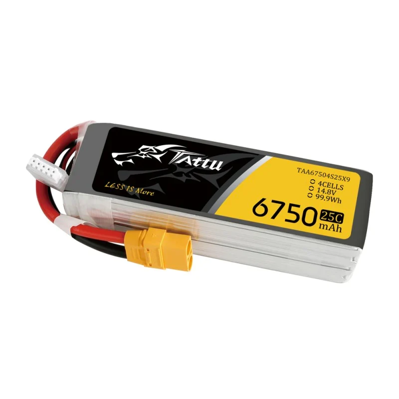 Tattu 6750mAh 14.8V 25C 4S1P Lipo Battery mit XT90