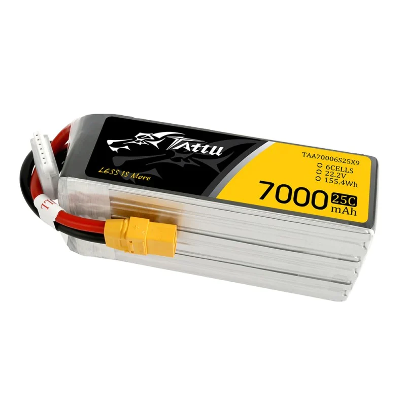Tattu Lipo 6S 7000mAh 22,2V 25C Akkupack mit XT90