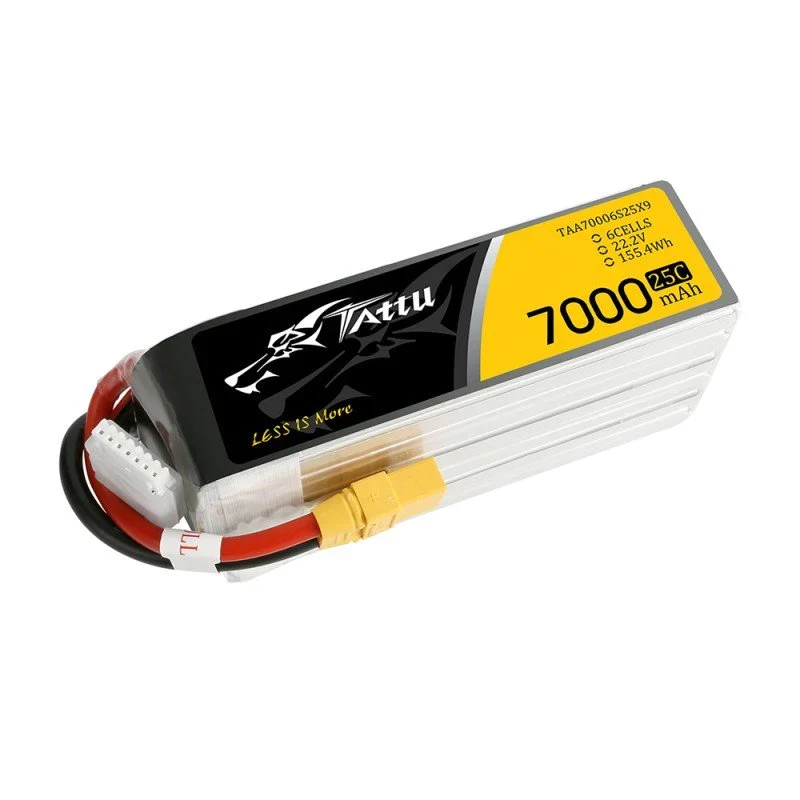 Tattu Lipo 6S 7000mAh 22,2V 25C Akkupack mit XT90