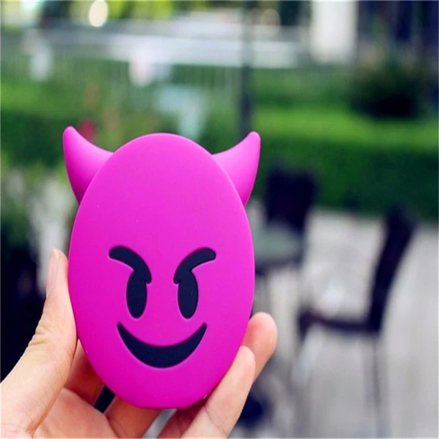 Portable Battery Charger 8000 mah Funny Cute Emoji Unicorn Power Bank 18650 Charge Cartoon Powerbank