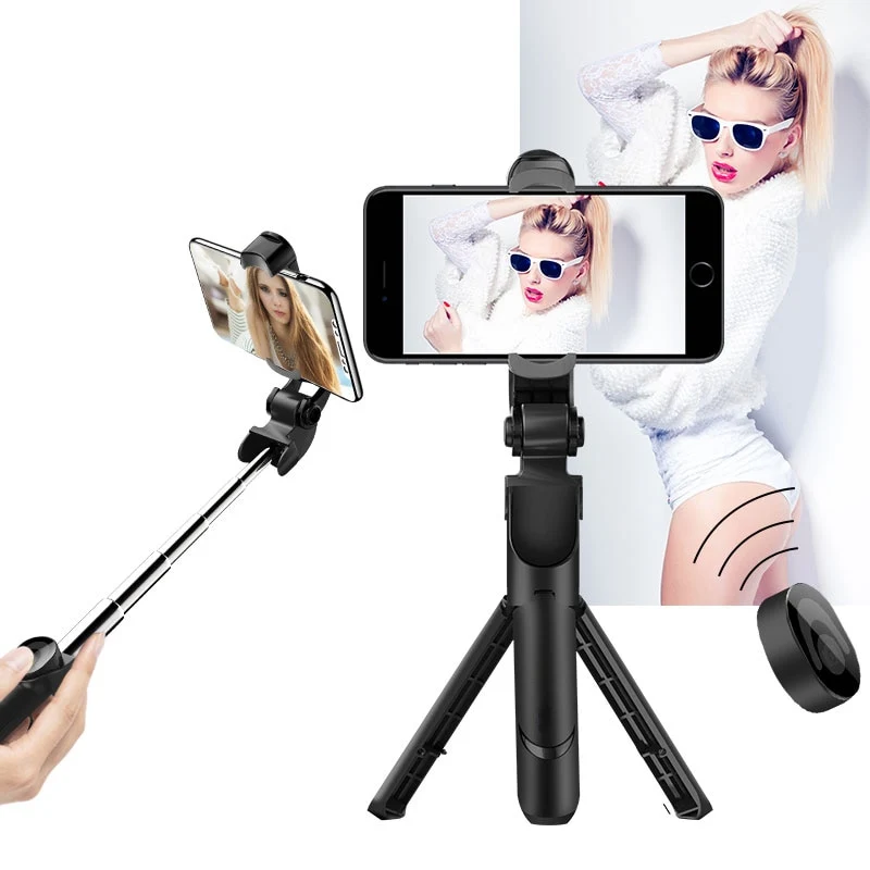 Selfie Stick Phone Tripod Extendable Monopod with Bluetooth
