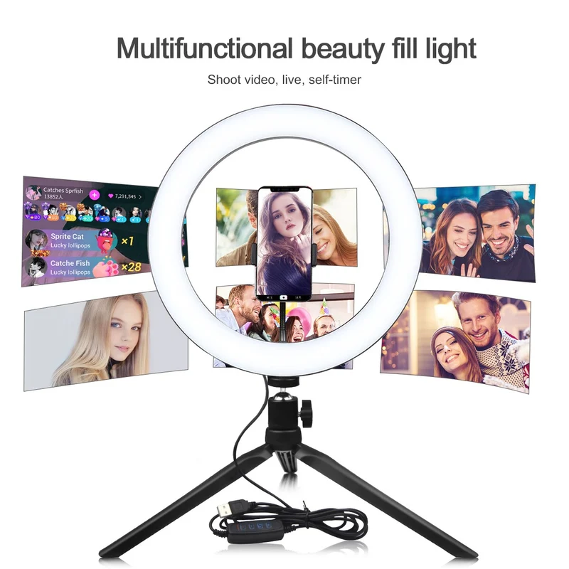 Led Selfie Lamp Ring Novelty Makeup Lightings