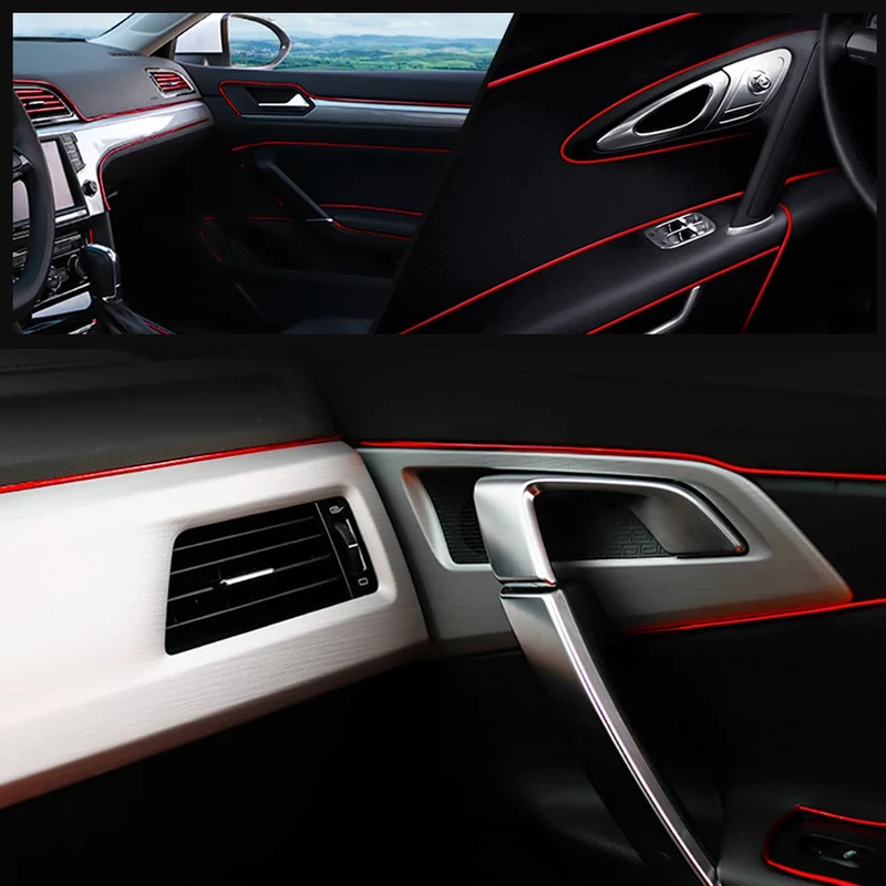 Car Styling 5M/pcs Universal Flexible Car Interior Decoration