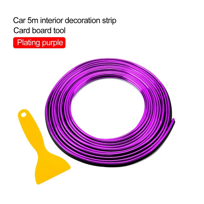 Car Styling 5M/pcs Universal Flexible Car Interior Decoration