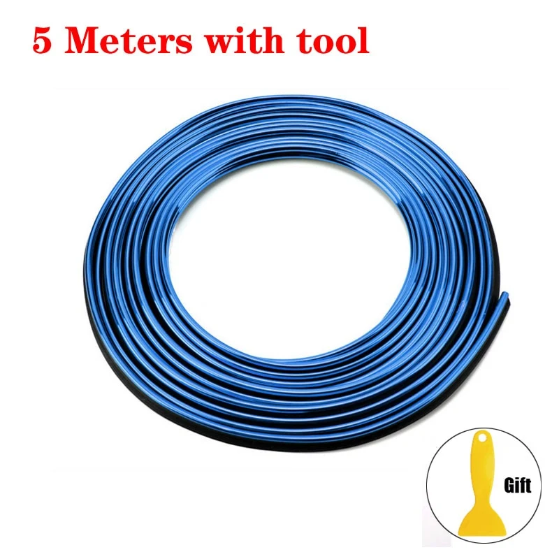 Universal Car Moulding Decoration Flexible Strips 5M/1M