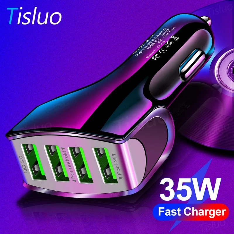 35W USB Phone Adapter Car Charger For iPhone