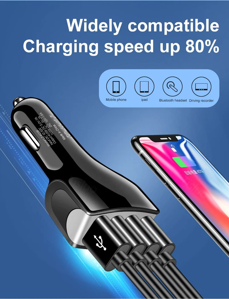 35W USB Phone Adapter Car Charger For iPhone