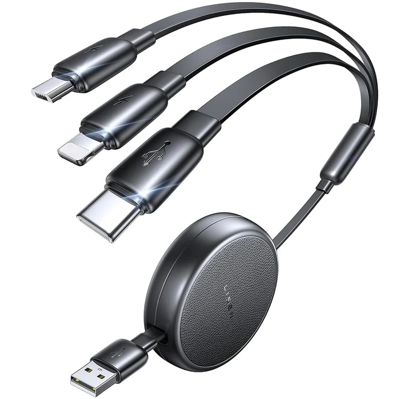 LISEN Multi 3-in-1 einziehbares Ladekabel