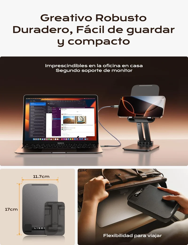 LISEN iPad Tablet Ständer Vollmetall, Universal Multiwinkel Verstellbar