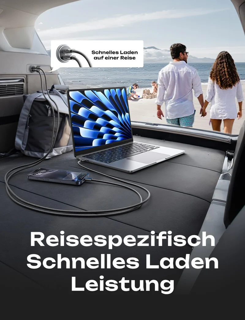 LISEN Valentinstagsgeschenk Valentinstagsgeschenk 90 W Zigarettenanzünder-Ladegerät