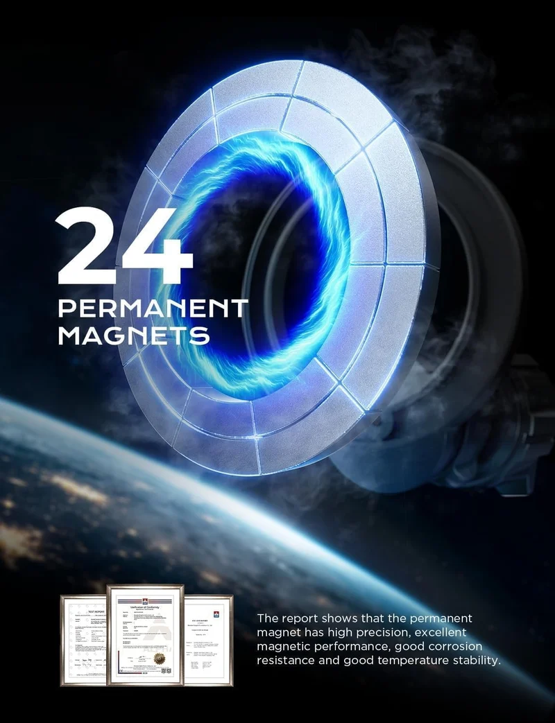 LISEN für MagSafe KFZ-Halterung [24 starke Magnete]