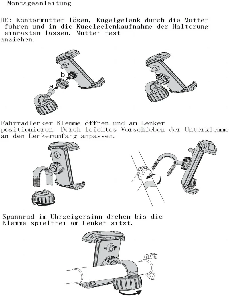 LISEN Fahrrad Handyhalterung