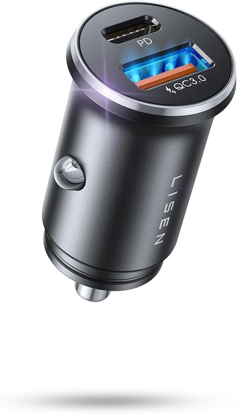 LISEN Mini USB C Autoladegerät