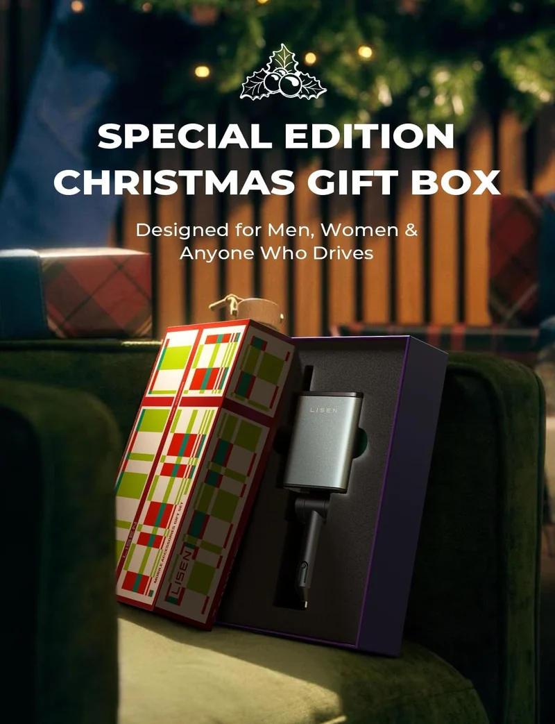 LISEN Einziehbares Auto-Ladegerät Geschenkbox-Edition