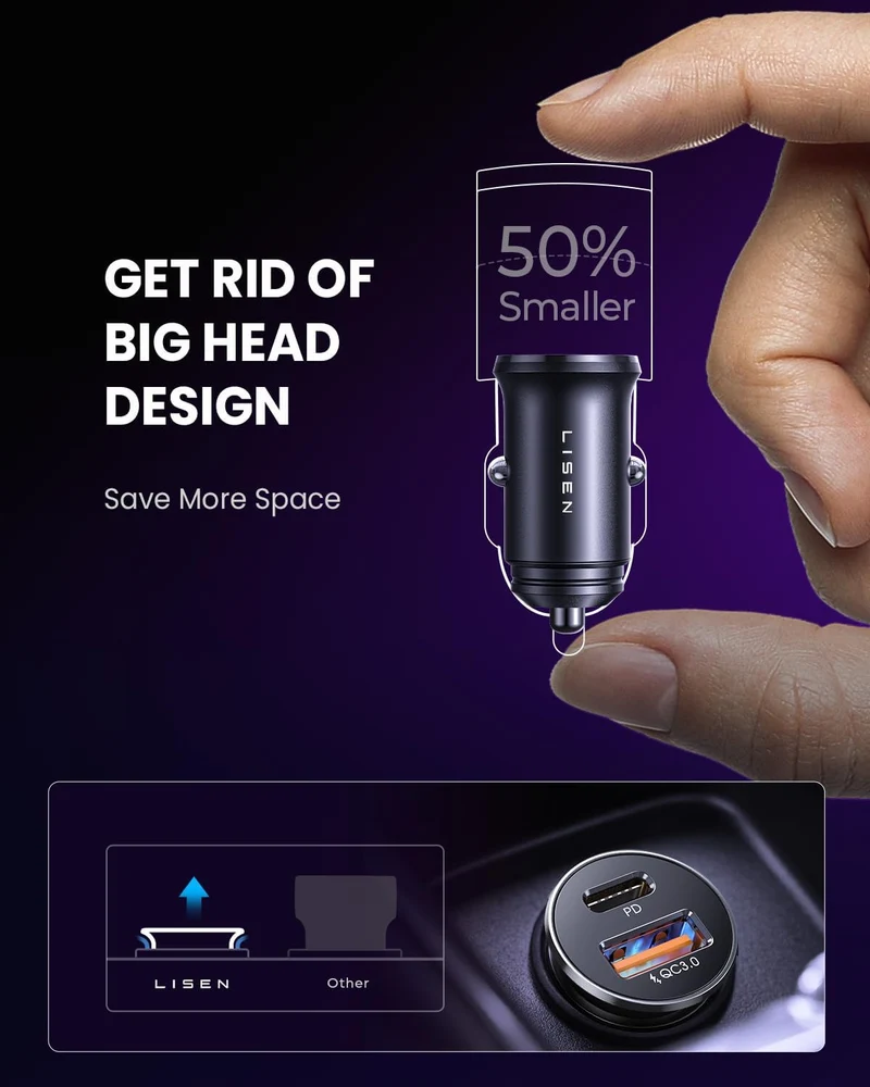 LISEN 54W KFZ-Ladegerät USB C