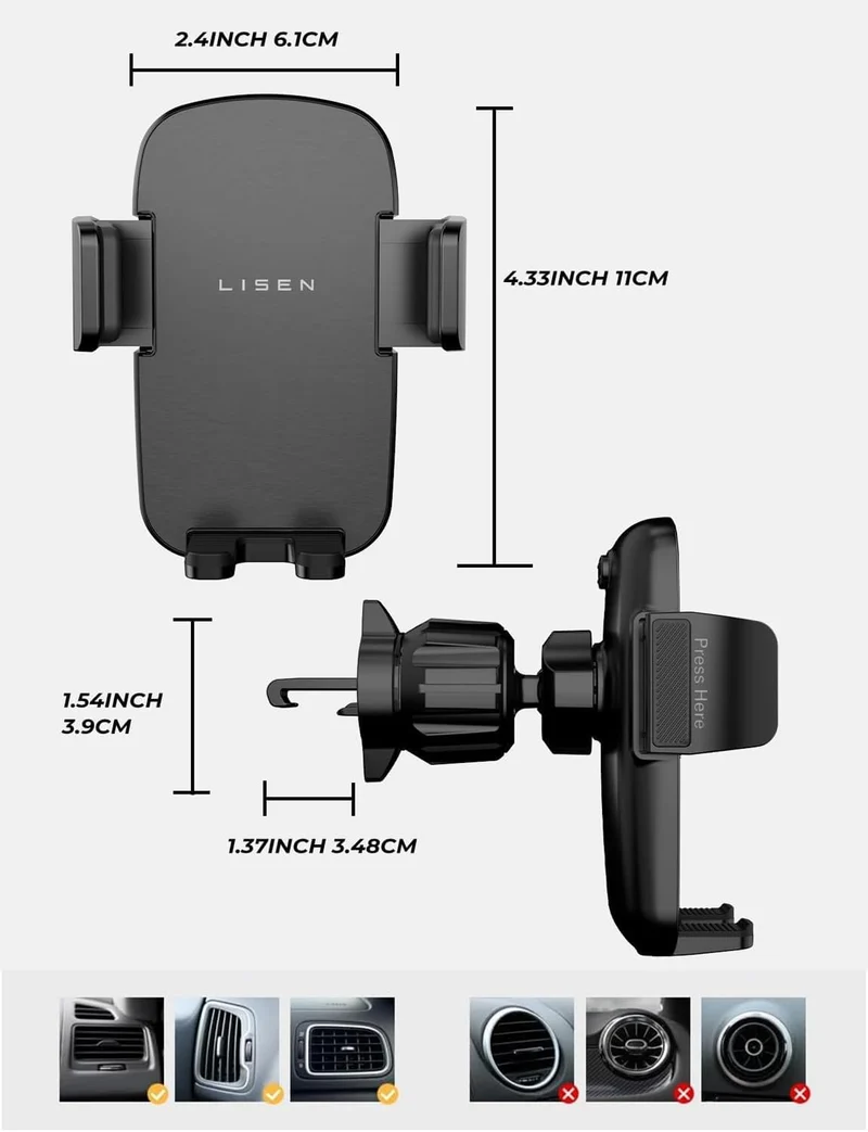 LISEN Handyhalterung für das Auto, Handyhalter für Ihr Auto
