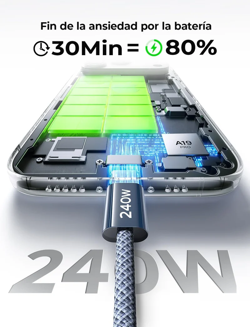 LISEN 240W USB C auf USB C Kabel 1M