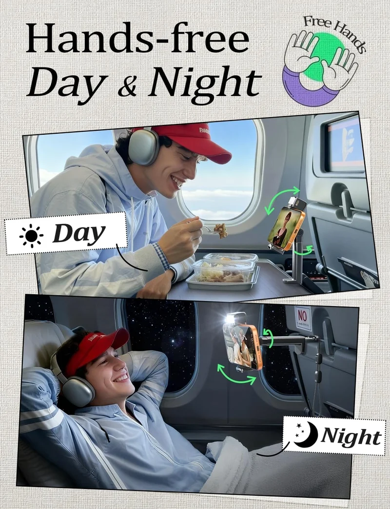 LISEN LED Reise-Telefonhalterung