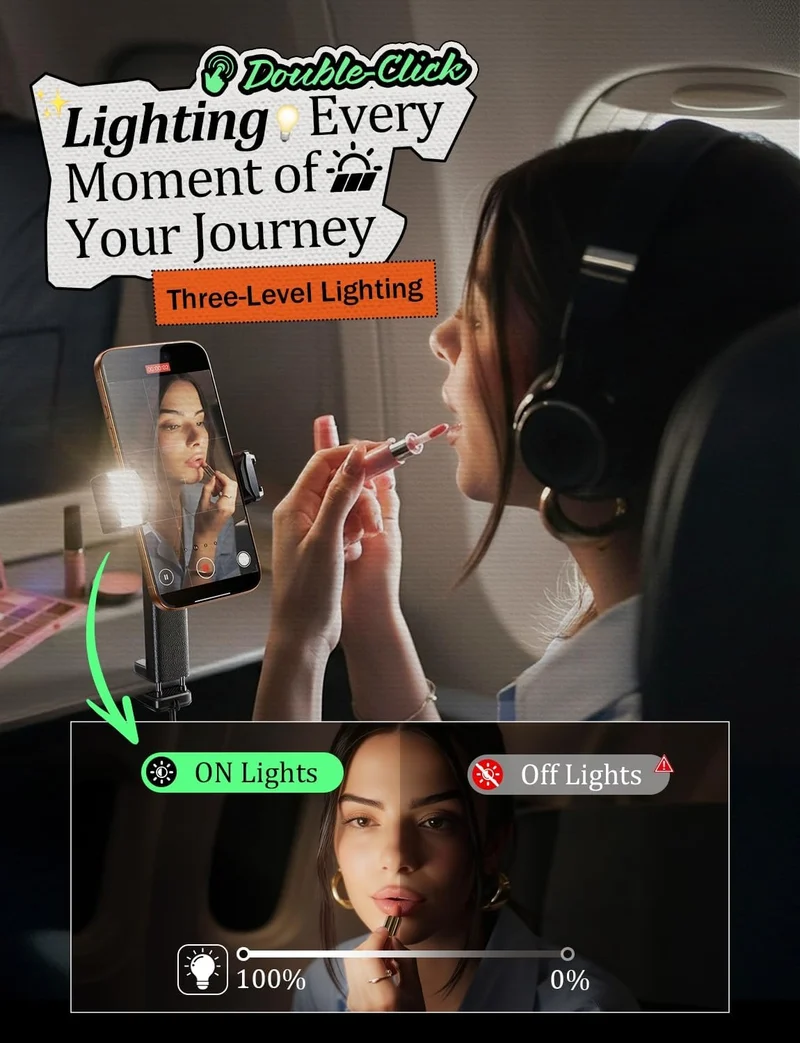 LISEN LED Reise-Telefonhalterung