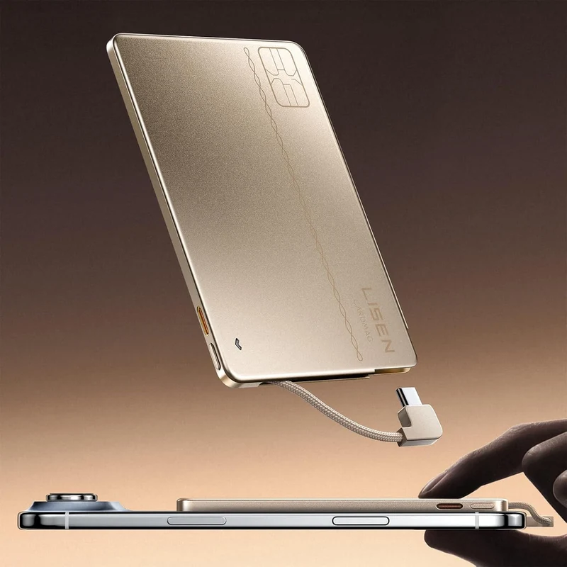 LISEN 0,2'' ultradünnes Ladekarten-Ladegerät für Smartphones