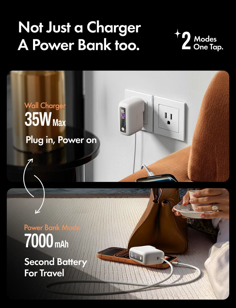 LISEN 3-in-1 35W Schnellreise-Ladegerät