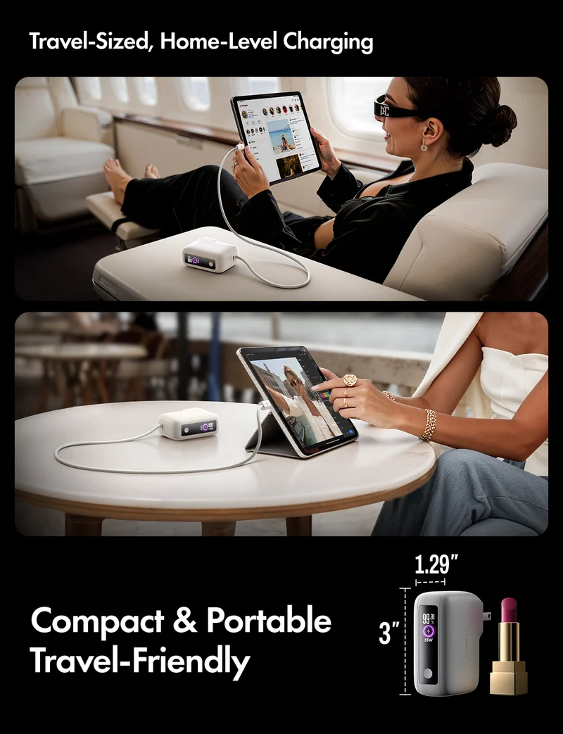 LISEN 3-in-1 35W Schnellreise-Ladegerät
