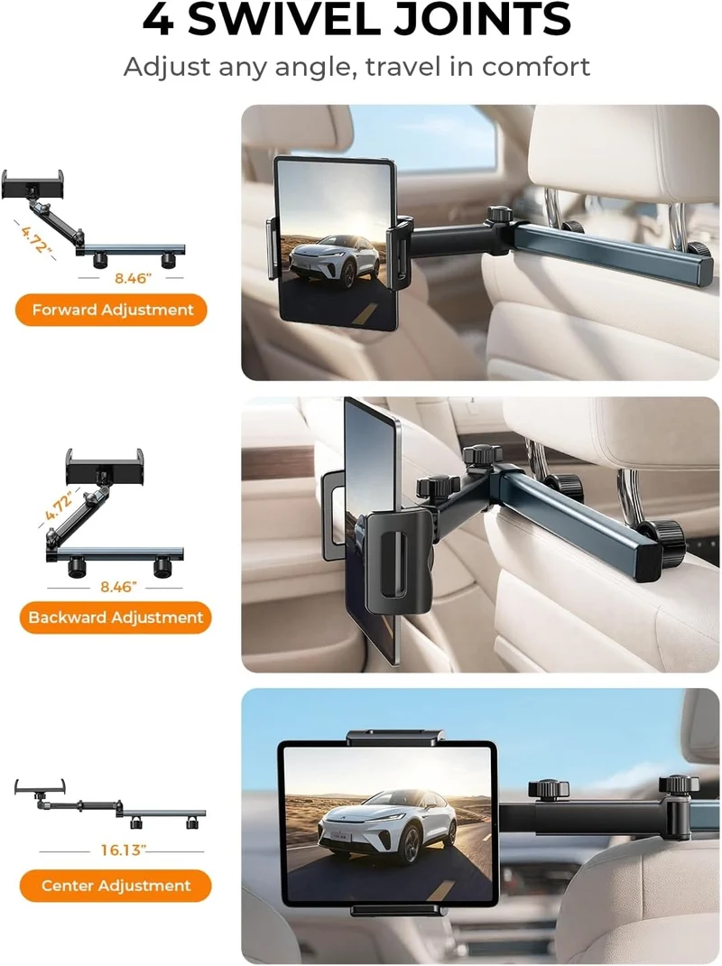 LISEN für iPad-Halterung für Auto-Kopfstütze