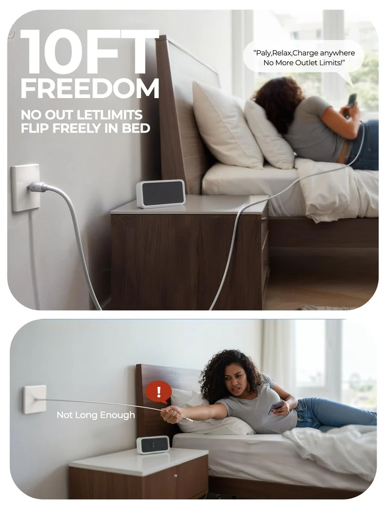 LISEN 10FT USB-C-Kabel