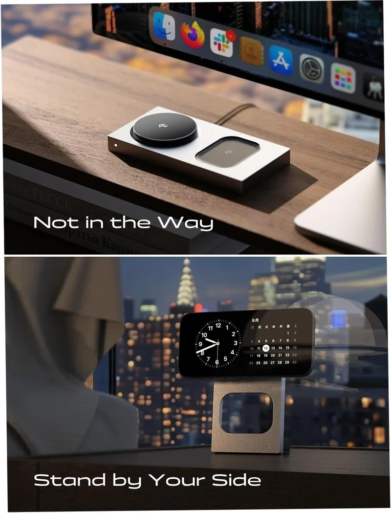 LISEN Qi2 3-in-1 15W MagSafe-Ladestation