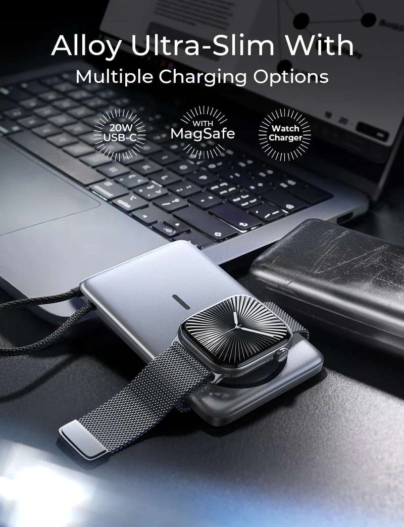 LISEN 0,5 Zoll Ultra Slim 10000mAh MagSafe Powerbank