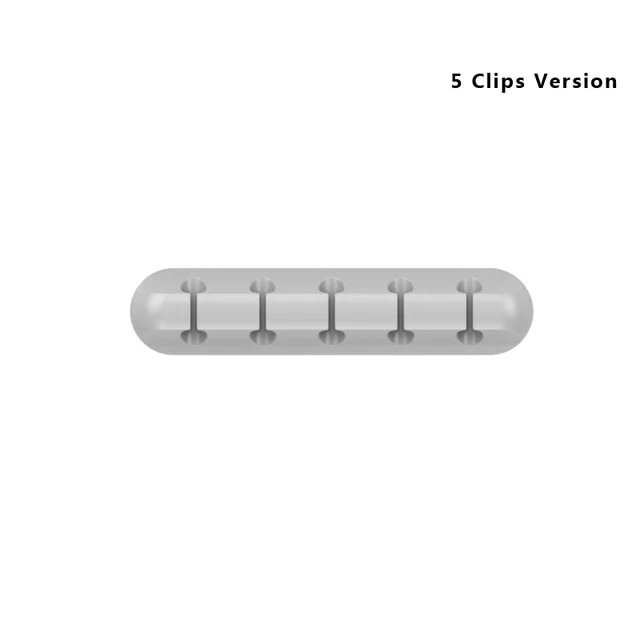 Silicone Cable Organizer USB Cable Holder Flexible Cable Winder Management cable Clips Holder For Mouse Keyboard Earphone Car