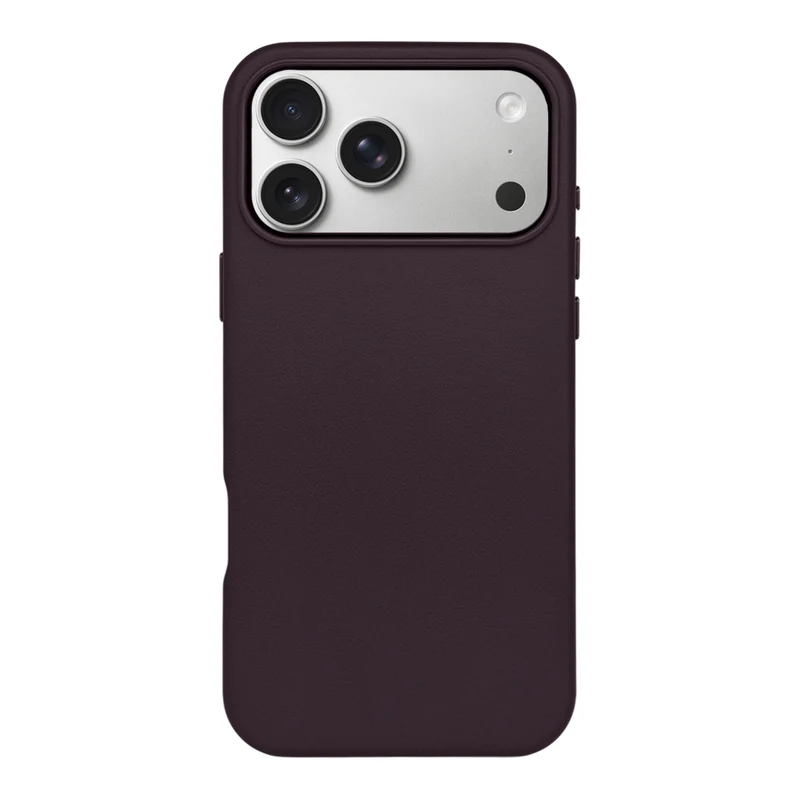 Casify Leren Hoesje met MagSafe voor de iPhone 17 Pro Max - Donkerpaars