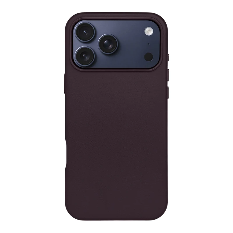 Casify Leren Hoesje met MagSafe voor de iPhone 17 Pro Max - Donkerpaars