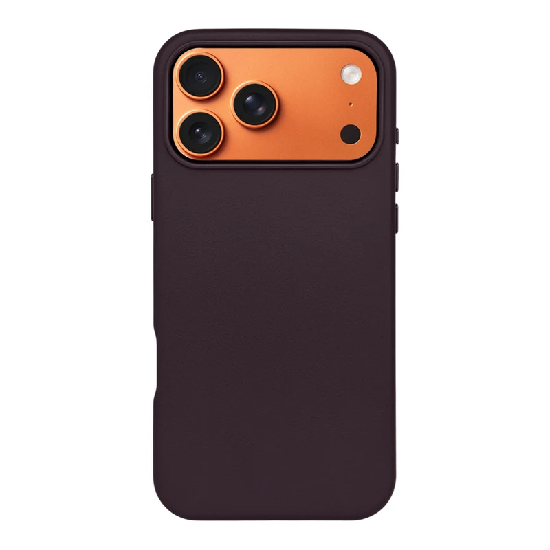 Casify Leren Hoesje met MagSafe voor de iPhone 17 Pro Max - Donkerpaars