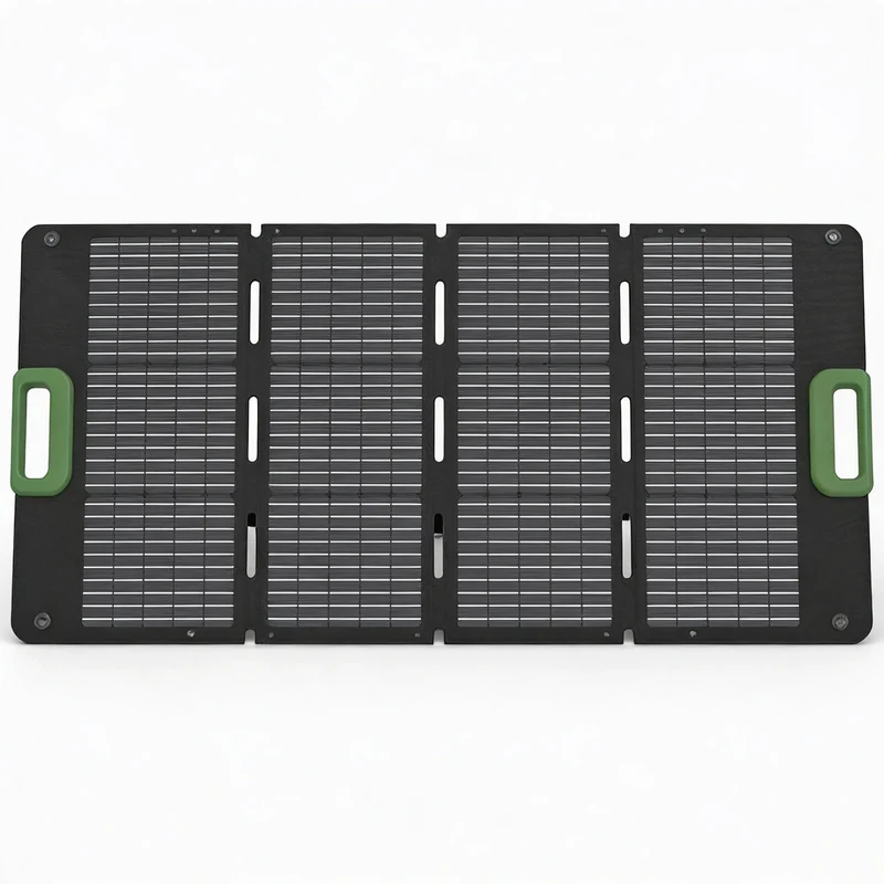 USB-C Outdoor Camping Solar Panel Kit 100W Folding ETFE 24% Efficiency Black Gear Bag Charger 3.5kg 17.1V