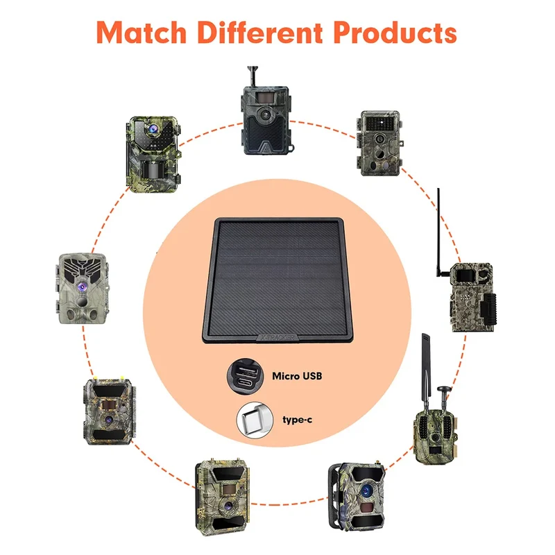 12V Solar Battery Panel IP65 Lot Waterproof 10W 12V With Battery 25000mAh Solar Panels for Outdoor Security Hunting Trail Camera