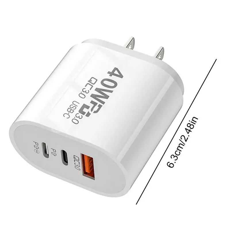 40W USB C Charger Quick Charge 3.0 USB Wall Charger PD Type C Phone Charger Power Adapter For iPhone 14 Xiaomi13 HuaweiSamsung