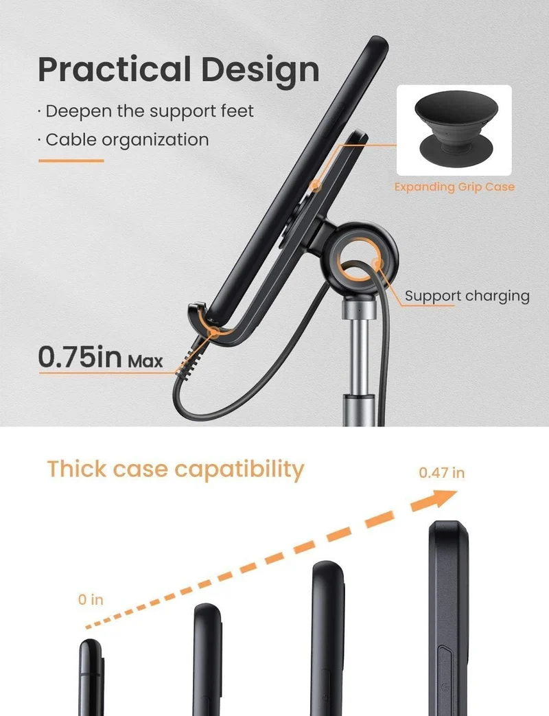 Lisen Adjustable Cell Phone Stand for Desk