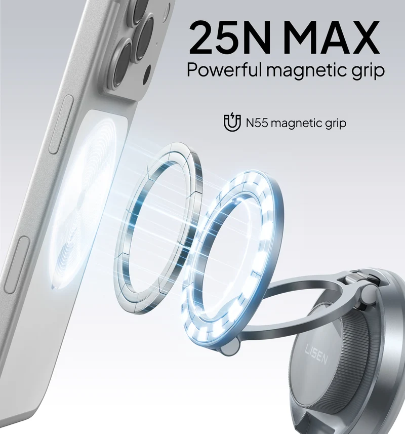 LISEN 360° Vakuum-Saug-MagSafe-Autohalterung