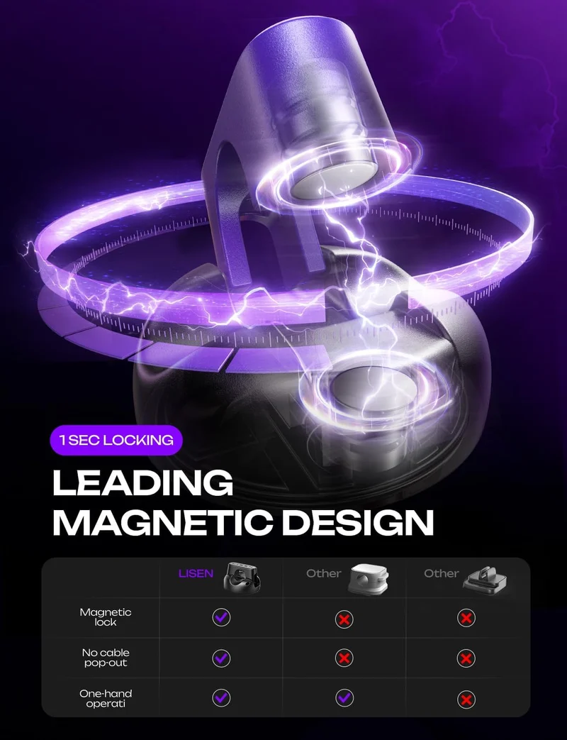 10er-Packung magnetische Kabelclips