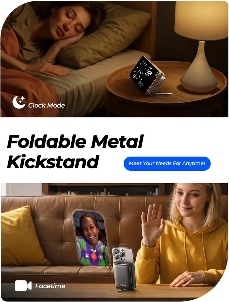 LISEN Qi2 Schnellladefähige tragbare MagSafe Powerbank