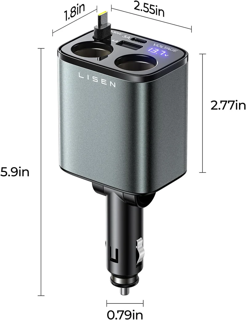 LISEN 5-in-1-Zigarettenanzünder-Splitter