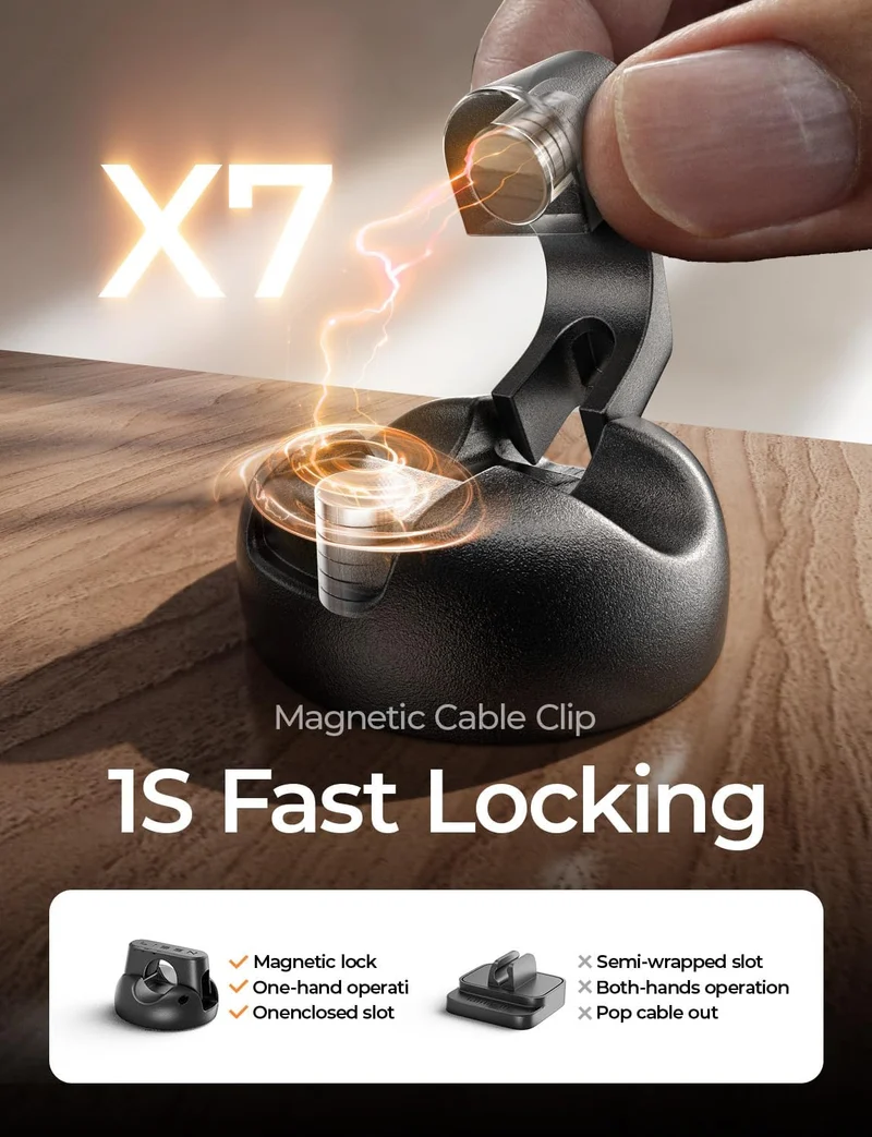 12er-Packung magnetische Kabelclips