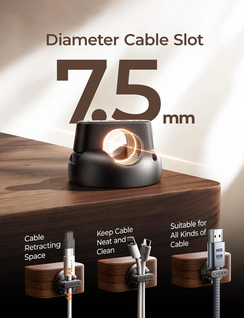 12er-Packung magnetische Kabelclips