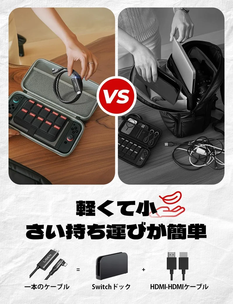 LISEN Switch 2 HDMI-Kabel