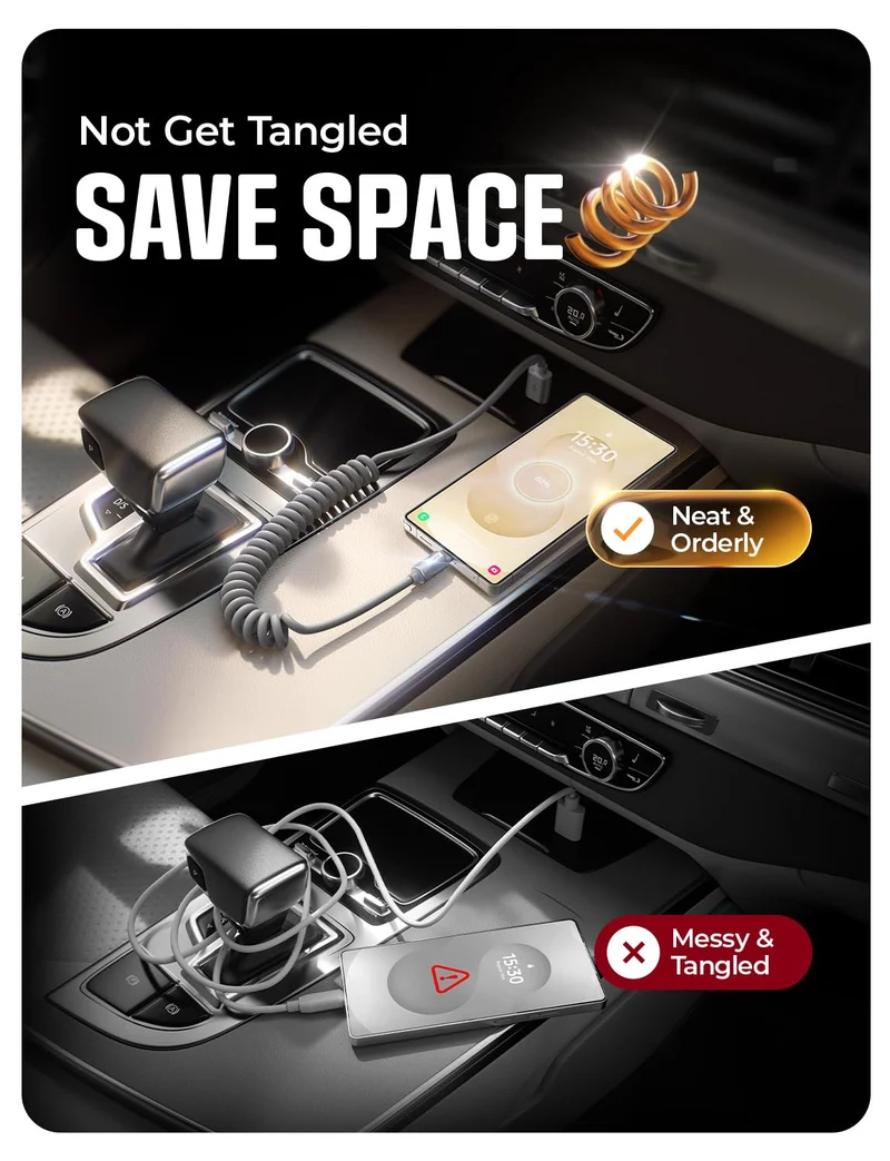 LISEN Spiralkabel USB-C
