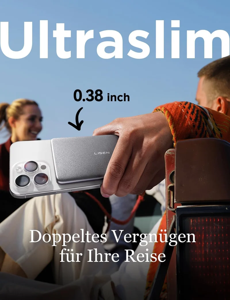 LISEN Powerbank MagSafe Slim Magnetisch